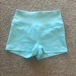 Light Blue Alo High-Waisted Shorts
